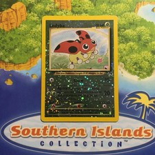 Pokémon Vintage Southern Islands Reverse Holo Ledyba 7/18 Rare WotC Promo