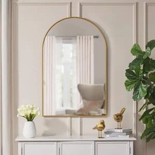 Home Decorators Collection Large 39"x26" Arched Gold Classic Accent Mirror 26B 