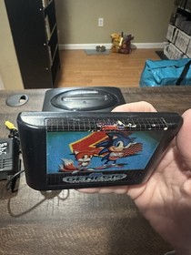 Sega Genesis Model 2 System W/ Sonic The Hedgehog 2 Game Hookups & 1 Controller