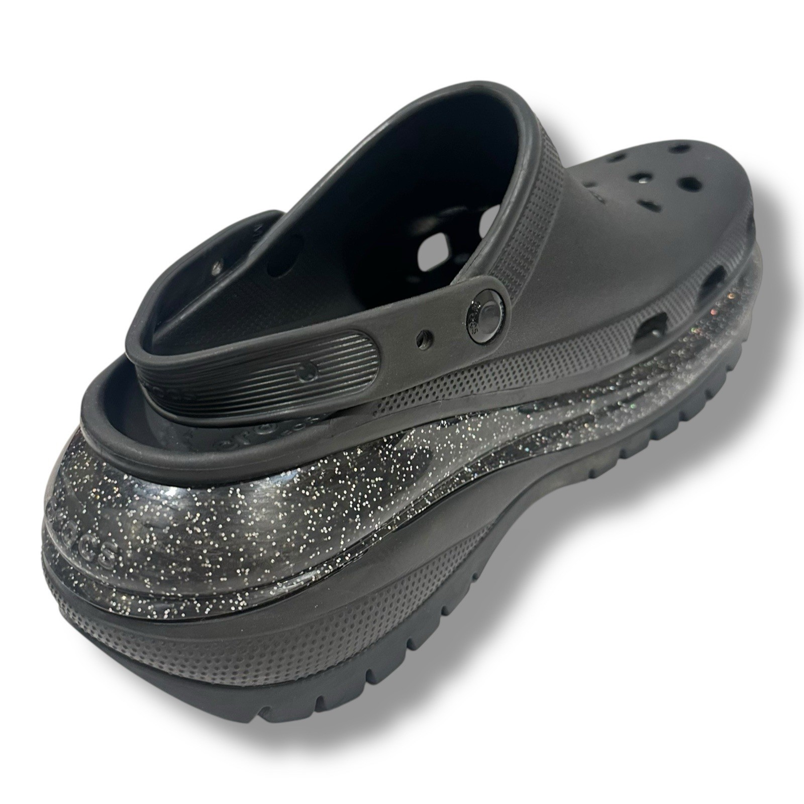 Crocs Mega Crush Rainbow Glitter Clog Black US Men’s 10 Women’s 12 image 7