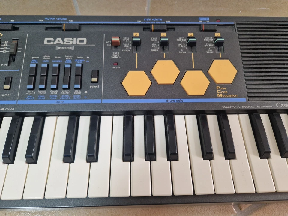 Casio,Casiotone,MT-85,Vintage mini Keyboard,Analog Drums!ROM!Rare - Bild 3 von 4