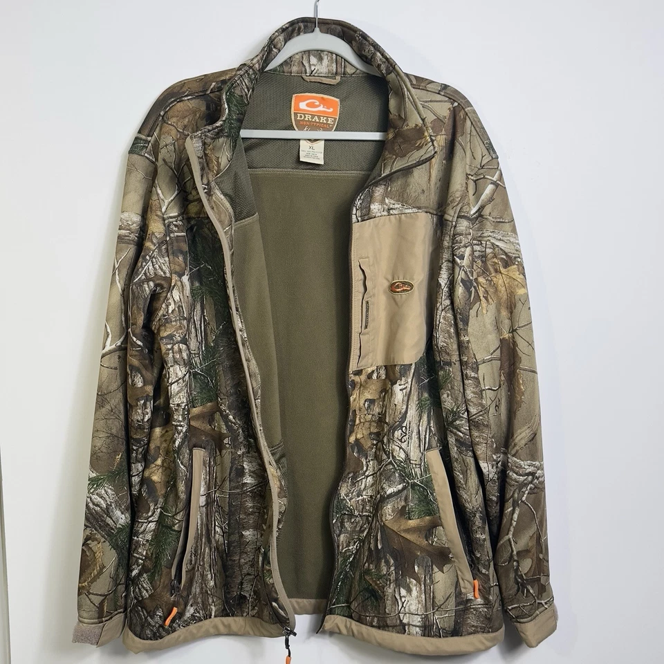 Chaqueta de Caza Drake No Típica Camuflada Para Hombres XL Patrón Realtree Bolsillo Magnattach Foto 3 de 4