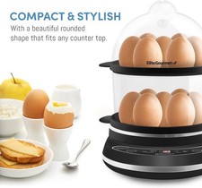 Maquina Para Cocinar Huevos Duros Hervidos Profesional Hasta 14 Huevos Grandes