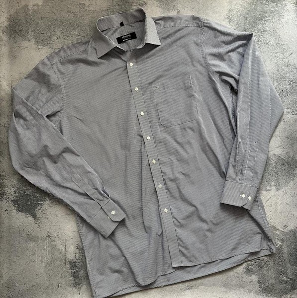 Men ETERNA Shirt White Cotton 42 / XL / 50 #3P09