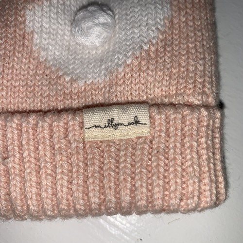 Milly Mook Baby 100% Cotton Knit Bunny Beanie 12-24 Month NWOT - Picture 2 of 4