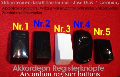 Akkordeon Registerdrücker, accordéon, registres acordeón - accordion registers