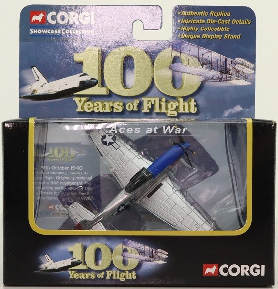 航空機・ヘリコプター CORGI FIGHTER SCRAMBLE100Years of flight Corgi 100 Years of Flight P-51D Mustang USAAF 328 Fighter Sq NEW