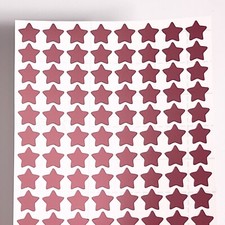 Rose Gold Chrome Star Stickers - 0.25 to 3 inch