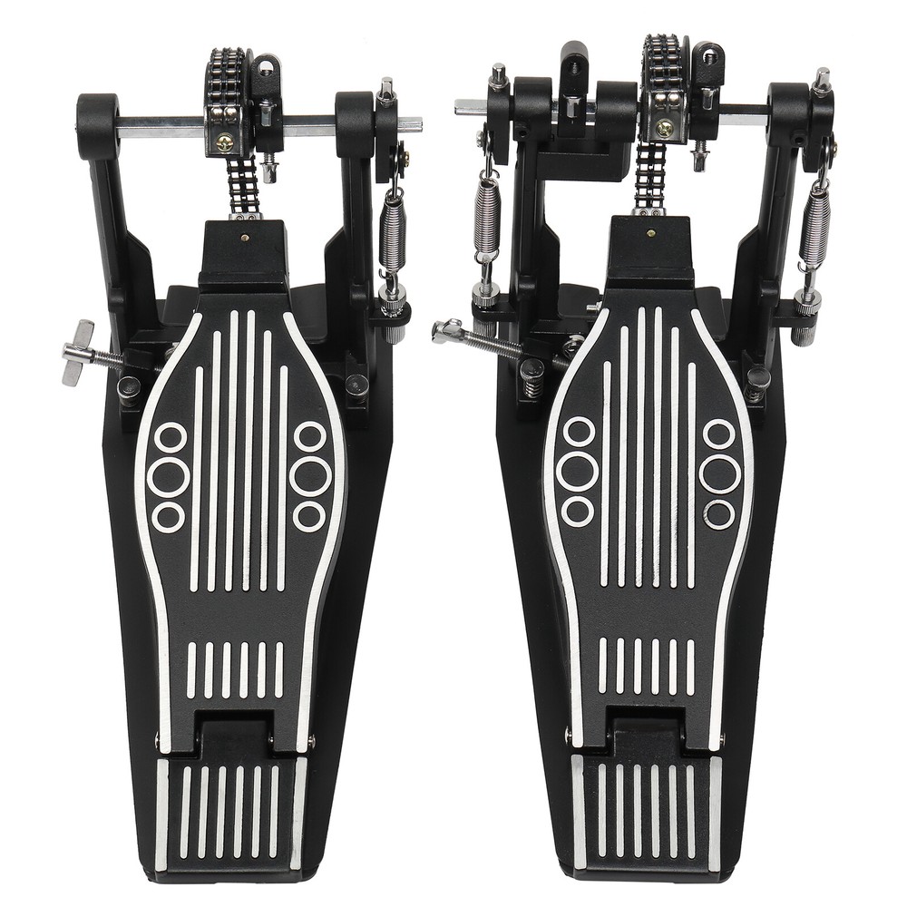 Double bass drum pedal adult drum black