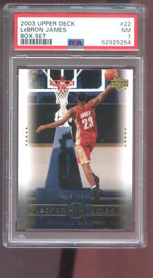 2003-04 Upper Deck Box Set #22 Lebron James ROOKIE RC PSA 7 Graded