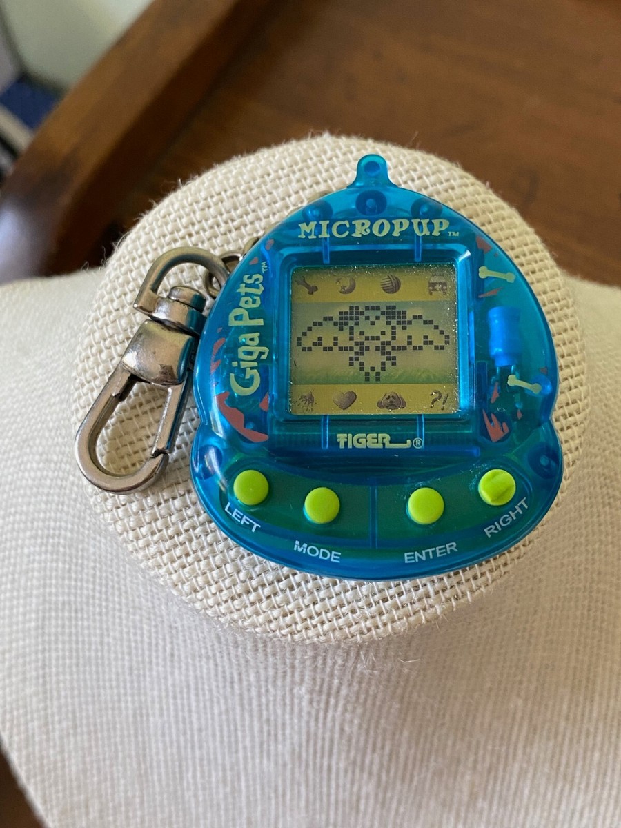 Vintage 1997 Tiger Giga Pet Blue Micropup WORKING TESTED Virtual