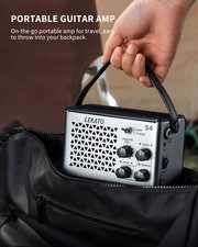 LEKATO 10W Mini Guitar Practice Amp Clean  Distortion Effects  Gain Control