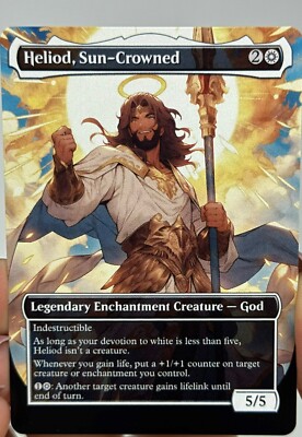 Heliod, Sun-Crowned Proxy Card with Custom designed art | eBay
