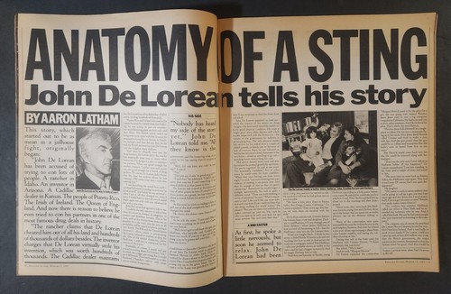 ROLLING STONE MAGAZINE #391 MAR 1983 JESSICA LANGE JOHN DELOREAN VF - Picture 6 of 6