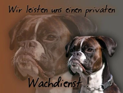 DEUTSCHER BOXER Hundewarnschild Metall SCHILD Alu-Dibond Hundeschild NEU #5 - Bild 1 von 3