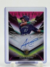 2023 Bowman Inception BPA-ASZ Axel Sanchez Autograph /75 Mariners