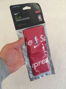 SUPREME NBA NIKE ELITE WRISTBANDS, RED, BRAND NEW Free Fast Shipping 887791323521 | eBay