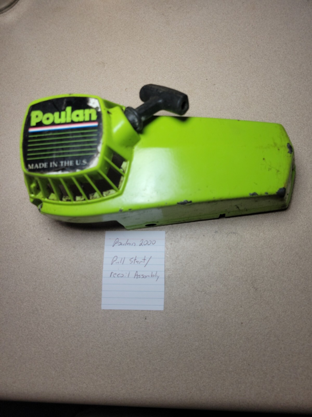 Poulan Woodsman 2000 Chainsaw Pull Start Recil Cover eBay