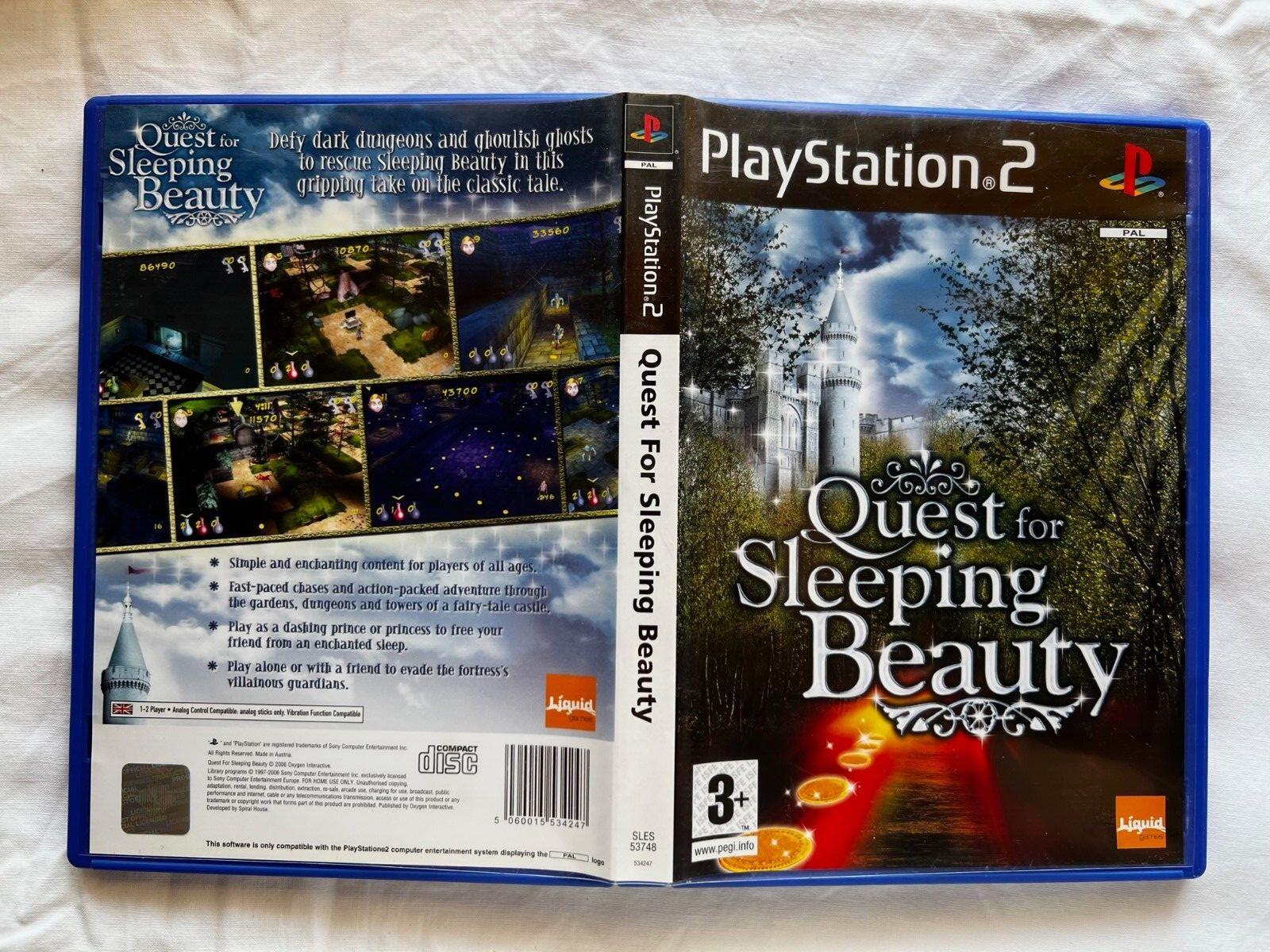 Quest For Sleeping Beauty Sony Playstation 2 PS2 PAL UK Anglais CIB