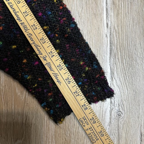 Vintage Jacque and KoKo Mohair Sweater Dress Size 26/28 Speckled Black Rollneck - Picture 11 of 11