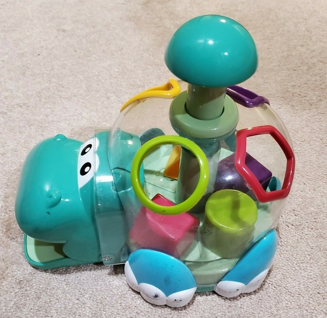 INFANTINO Sort and Spin Hippo Shape Sorter Infant Baby Toy CUTE & HARD