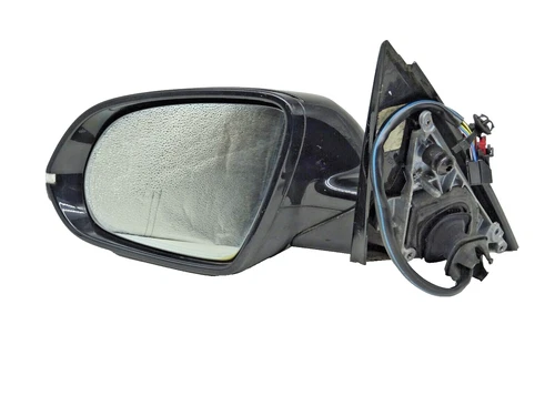 AUDI A8 D4 MK3 2011 WING MIRROR LEFT PASSENGER SIDE POWER FOLDING IN BLACK LZ9Y