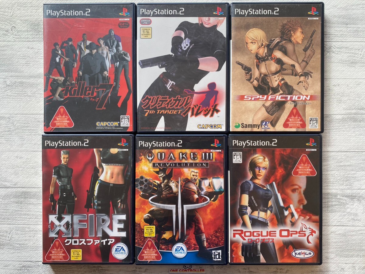 PS2ホラーゲーム【７点セット】 SONY PS2 Killer 7 & Critical Bullet & Spy Fiction & X Fire