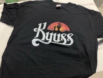 Vtg  Kyuss band Short Sleeve Cotton Gift For Fan Black All Size Shirt VC121