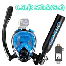 0.5L Mini Scuba Diving Tank Set w/ Snorkel Mask   Portable Oxygen Cylinder Gear