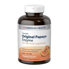 American Health Original Papaya Enzyme 600 Chewable Tablets
