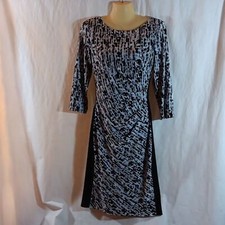 Lauren Ralph Lauren Womens 10 Dress Knit Sheath Colorblock Classic Office Work