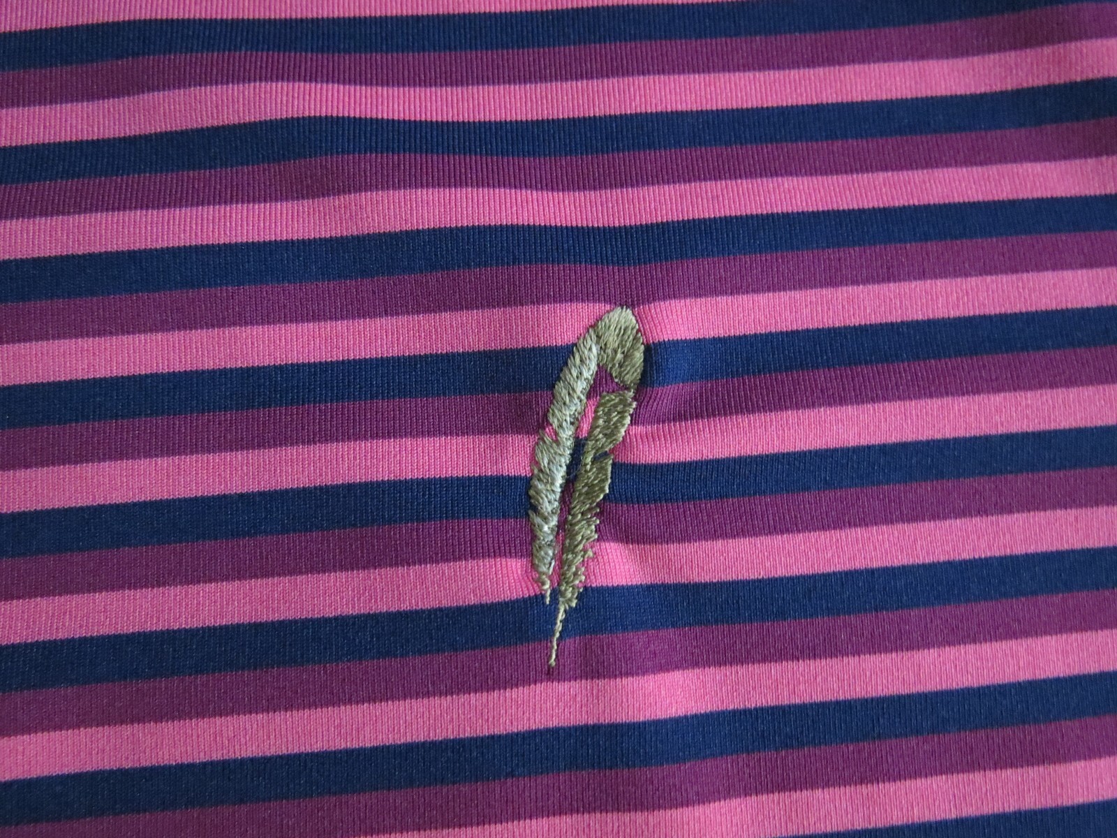 Greyson Three button front Multi color stripe Gol… - image 8