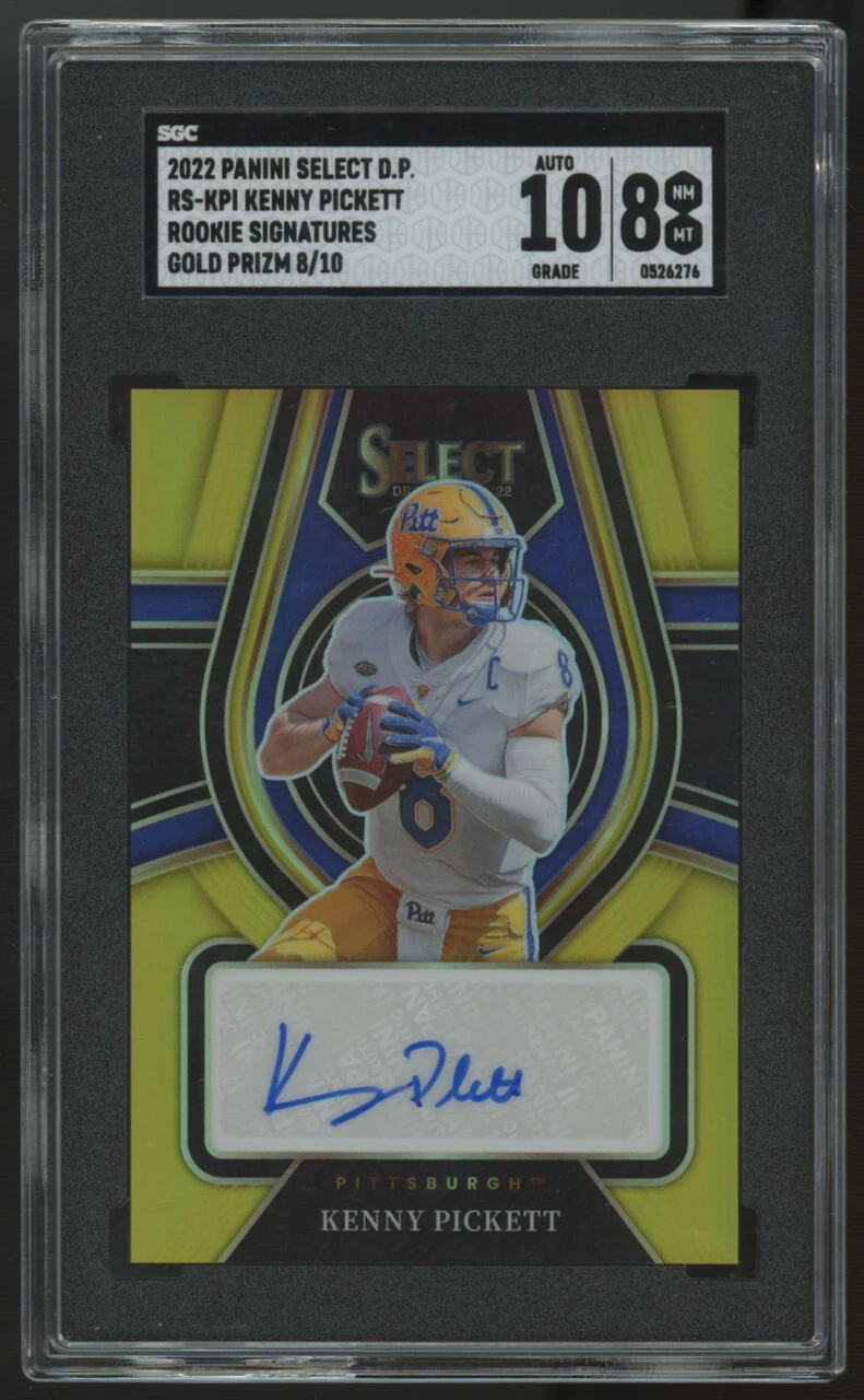 Kenny Pickett Panini Select Draft Picks Rookie Signatures #RSKPI Gold