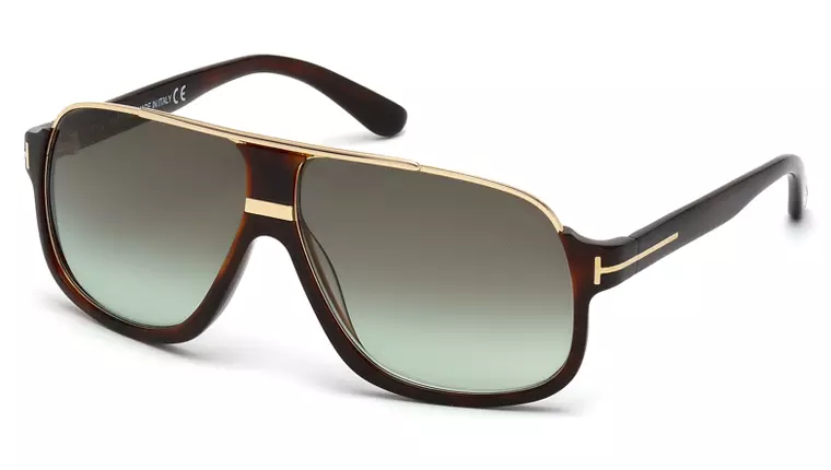 Håbefuld modtage Formindske NEW Tom Ford Elliot TF 0335 56K Havana & Gold Sunglasses Green Gradient  Lens | eBay