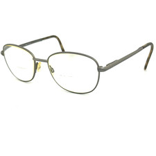 Fratelli Lozza Ivy Silver Brown Eyeglasses Frames Round Full rim H14284