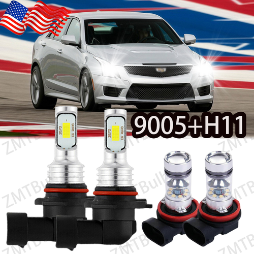 For Cadillac SRX 20102016 LED Headlight Kit High & Low Beam Combo