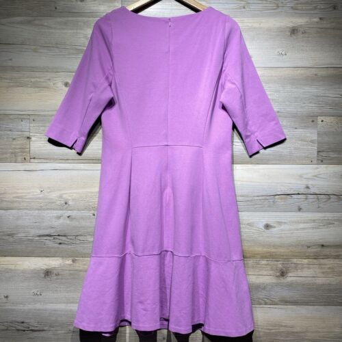 Boden Fit & Flare Midikleid Gr. 12 Lavendel Lila Ponte Strick dehnbar gefüttert - Bild 3 von 9