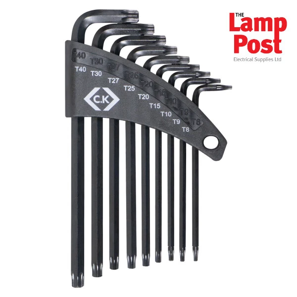 CK Tools T4409 Hexagon Allen Key Long Arm TX Tamperproof Set of 9 - Image 1 of 1