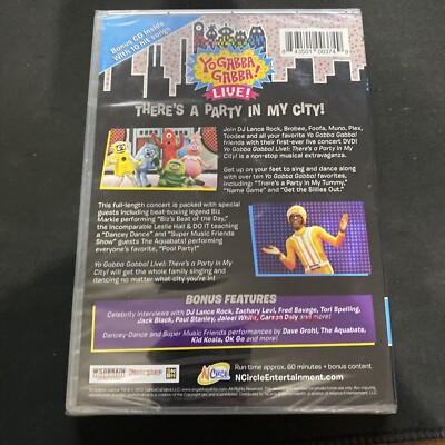 Yo Gabba Gabba: Live - Theres a Party in My City (DVD, 2013, 2