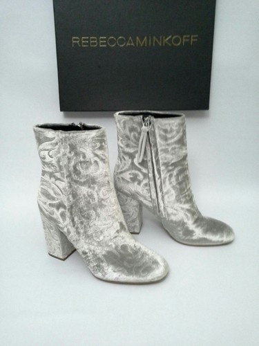 Botín Rebecca Minkoff Bryce Terciopelo Talla 8.5 $225 - Imagen 8 de 10