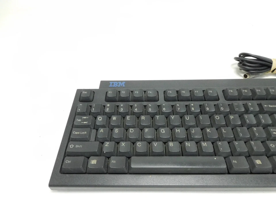 Vintage IBM Black PS/2 KB-7953 OEM Keyboard Aesthetic Design Tested - Image 2 of 4