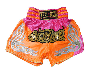 Kraftvolle Eleganz: Moderne Muay Thai Shorts pink MMA Boxen Größe XL Hosen Short
