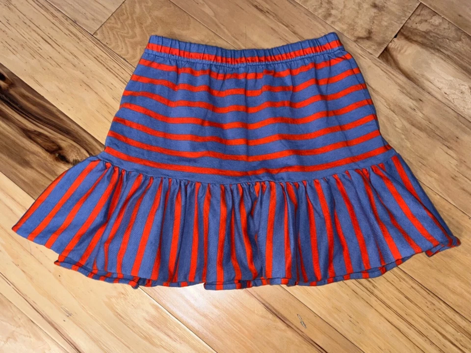 CREWCUTS GIRLS BLUE & ORANGE STRIPED SKIRT SIZE 10 EXCELLENT COND LD2 WORN ONCE - Image 3 of 3