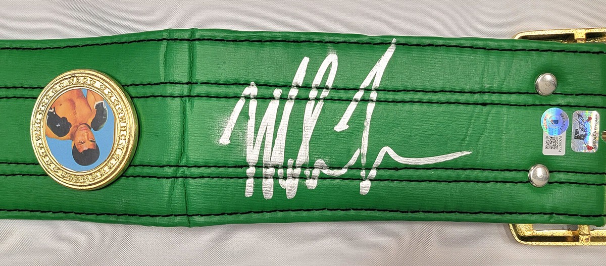 Mike Tyson Autographed World Champion WBC Belt (Smudged