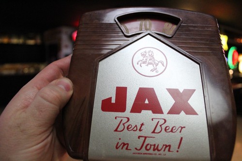 SCARCE 1950s JAX BEER BAKELITE & METAL DEALER THERMOMETER SIGN GAS BAR BREWING - Picture 7 of 16