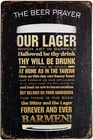 The Beer Prayer Vintage Retro Metal Bar Pub Poster Wall Plaque Metal Tin Signs