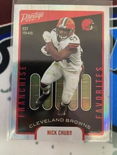 Nick Chubb 2021 Panini Prestige Football FRANCHISE FAVORITES
