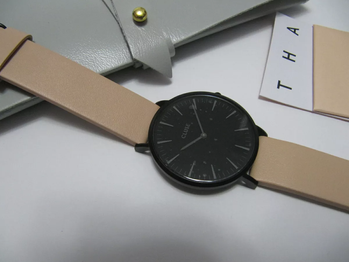 Authentic Cluse La Boheme Black Beige CL18503 Women Watch Quartz