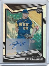 2022 ELITE EXTRA EDITION JACOB WATTERS PRIME NUMBERS /230 ROOKIE AUTO