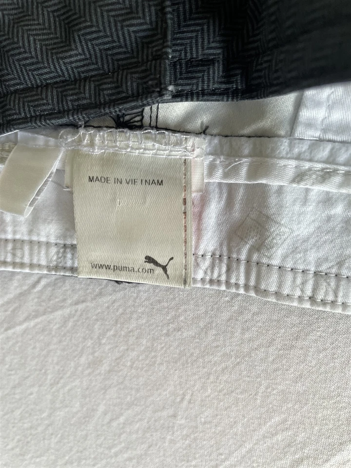 Pantalones Cortos de Golf Puma 34x10.5" Gris Espiga Frontal Plano Celda Rendimiento Para Hombres Foto 4 de 4